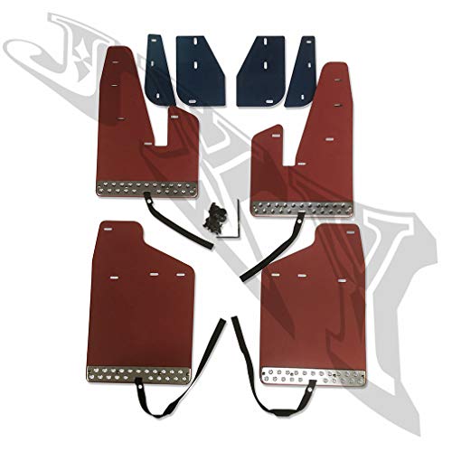 マッドガード EVA樹脂製 ベルト付き デリカ D5 泥除け 1台分 レッド マッドガード EVA樹脂製 ベルト付き デリカ D5 泥除け 専用設計 レッド